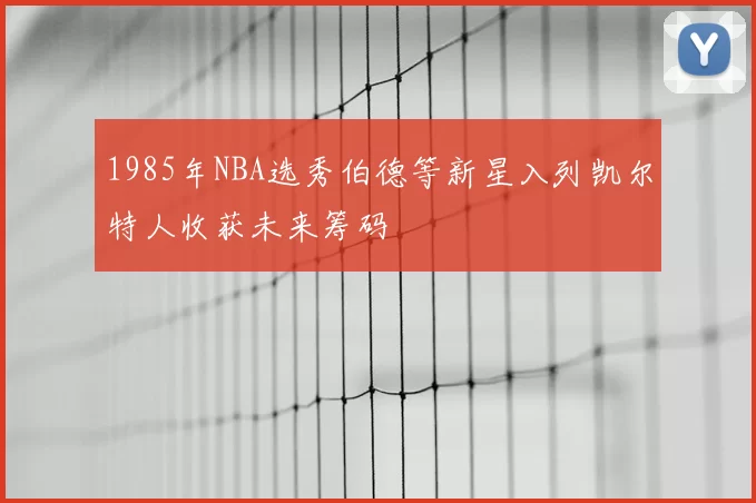 1985年NBA选秀伯德等新星入列凯尔特人收获未来筹码